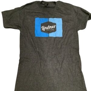 Lindner Show Feeds Men's Gray and Blue Short Sleeve Tee BRAND NEW Size M